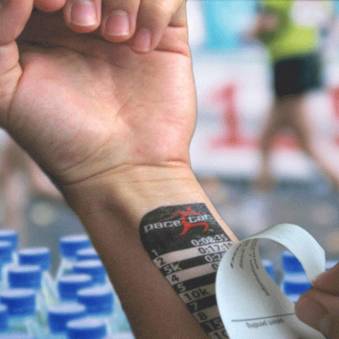 Marathon Pace Tattoos - Proud Runner